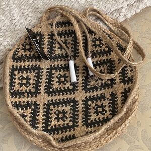 Lulus Woven Beach Bag NWT